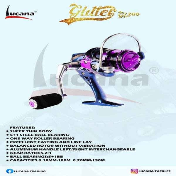 Glitter GL200 Spinning Fishing Reel