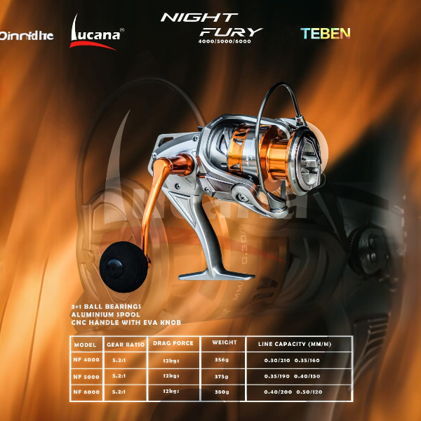 Teben Night Fury 6000 Spinning Reel
