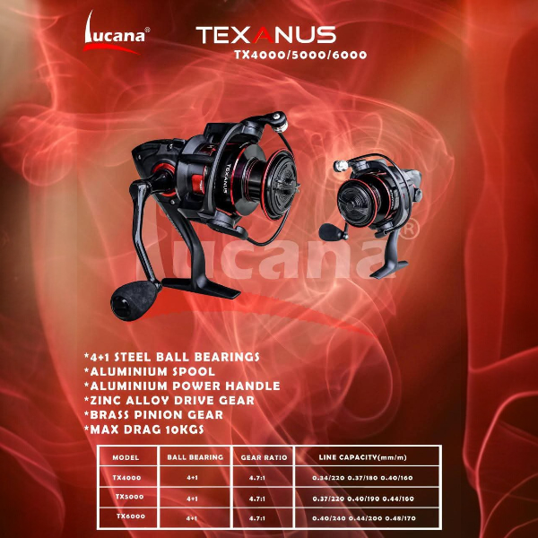 TEXANUS TX 6000 Spinning Reel