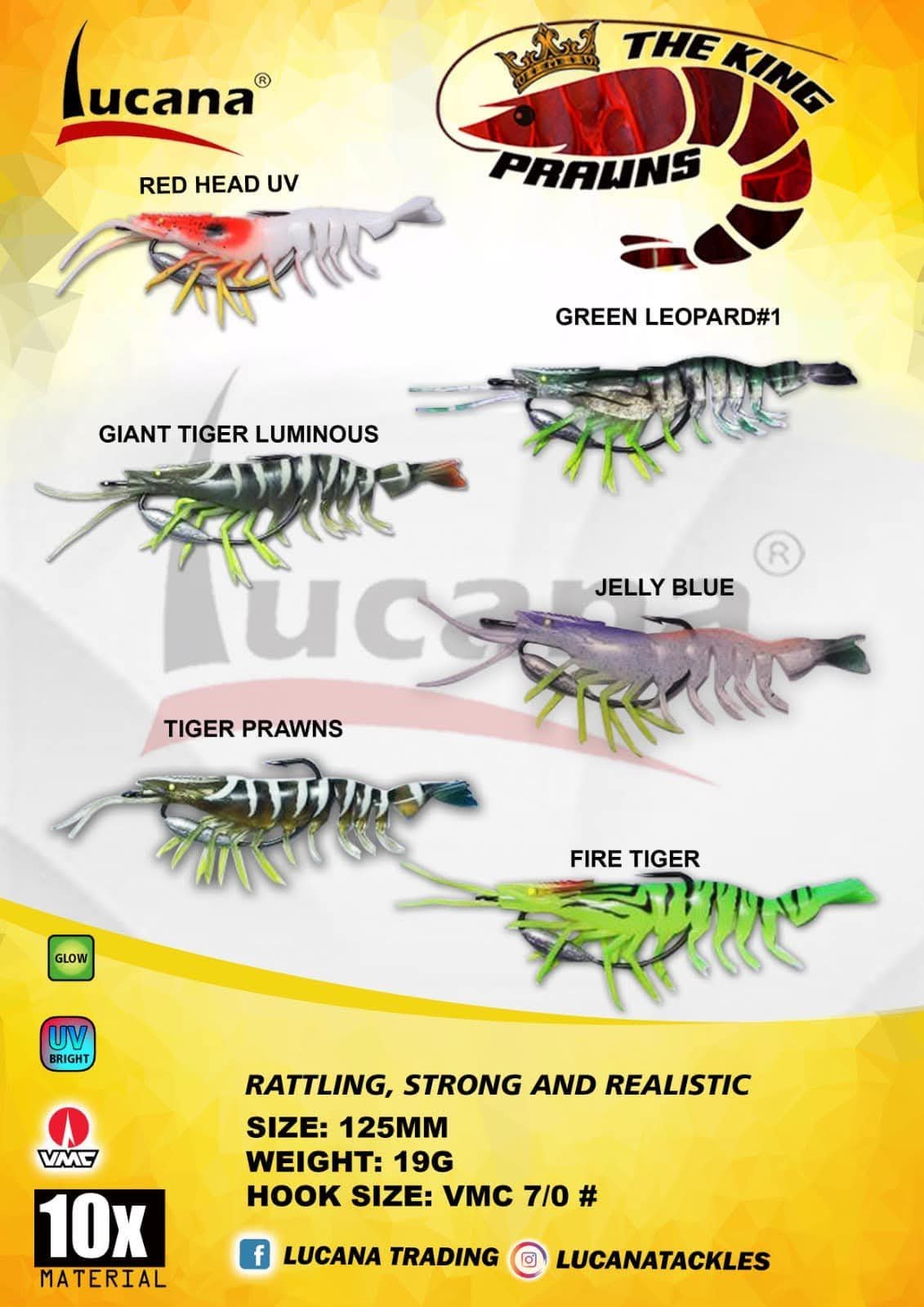THE KING PRAWNS 125mm 19gm